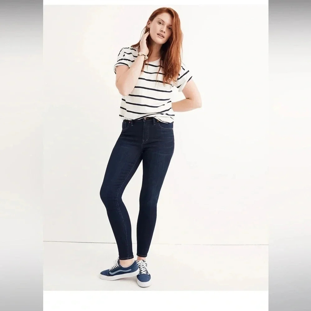 Madewell 9" Mid-Rise‎ Skinny Jeans in Larkspur TENCEL™ Denim Edition size 28